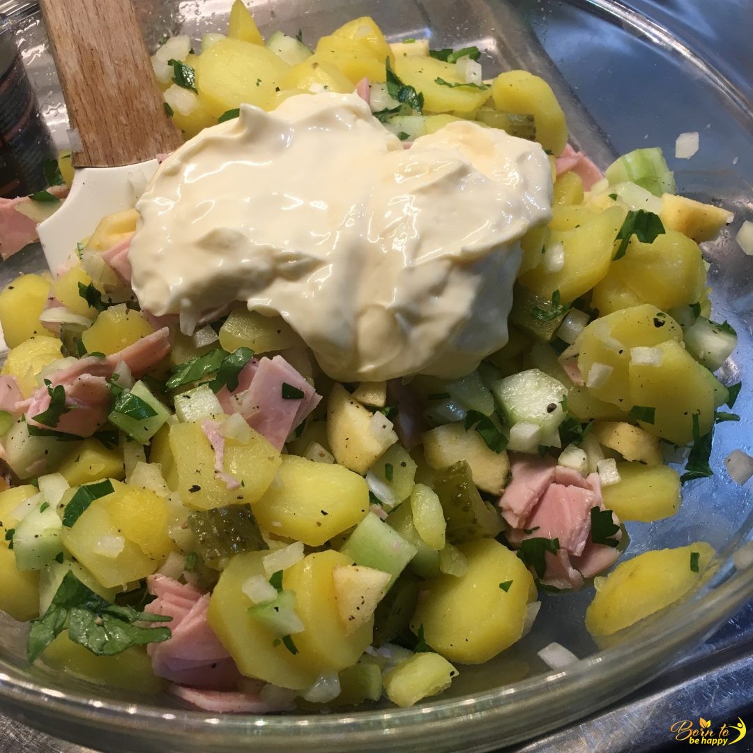 Kartoffelsalat mit Avocado-Mayo - Born to be happy