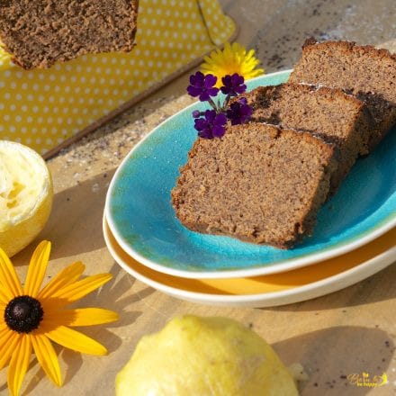 Zitronen-Mohn-Kuchen Low Carb